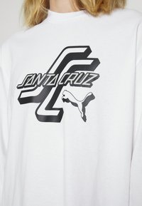 Puma SANTA CRUZ TEE - Ilgarankovis viršutinės dalies drabužis - white
