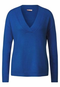 Street One Svetr - mottled dark blue