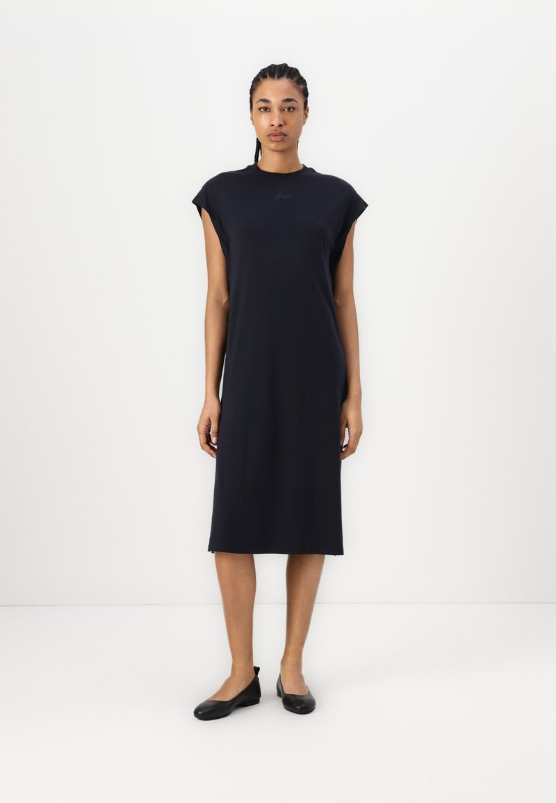 BOSS - EDRESS - Jersey dress - dark blue, Enlarge