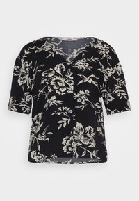 JDYSTARR LIFE V NECK SHIRT  - Bluză - black/birch