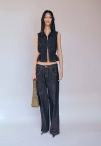 Mango PINA - Wide leg - royal blue