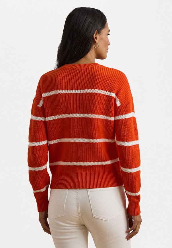 STRIPED RIB KNIT COTTON CREWNECK SWEATER - Jumper2