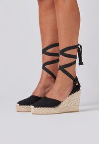 FRED MARTIN COLLECTION BARI - Sandales à plateforme - black suede