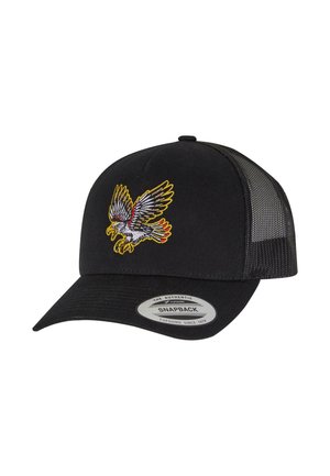 Mister Tee BRAVERY EAGLE PANEL RETRO TRUCKER  - Casquette - black