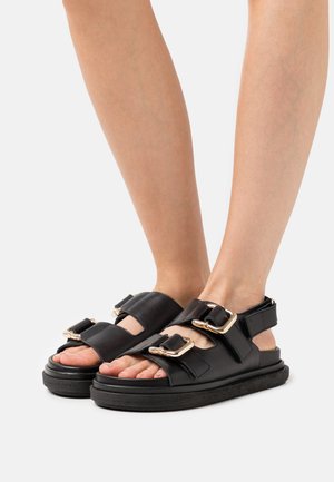 ALOHAS HARPER - Páskové sandály  - black