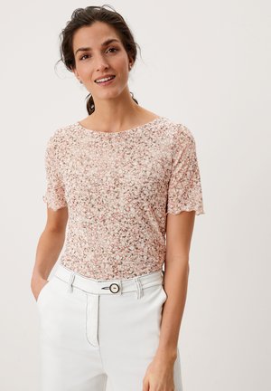 T-shirt imprimé - rose coral aop