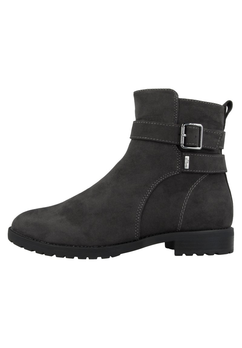 Damen Ankle Boots | s.Oliver Cowboy-/Bikerstiefelette anthracite/grau - EG56878 Damen Ankle Boots | s.Oliver Cowboy-/Bikerstiefelette anthracite/grau - EG56878