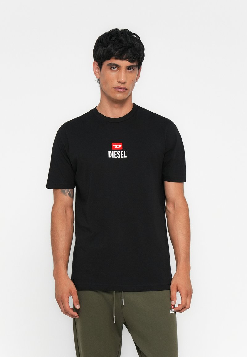 Diesel T-shirt print rood