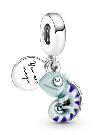 COLOUR-CHANGING CHAMELEON DANGLE - Charms - silver coloured