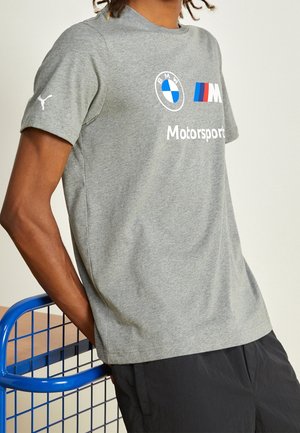 T-shirt imprimé - mottled light grey
