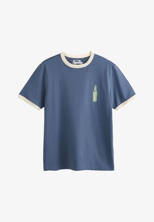 Next, REGULAR FIT - SPRITE BACK PRINT GRAPHIC RINGER T-SHIRT . - T-shirt print - blue