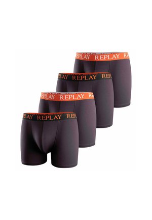 4ER PACK STRETCH - Boxerbriefs - schwarz orange