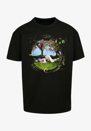 Merchcode, ASHNIKKO APPLE PICTURE OVERSIZED TEE - T-Shirt print - black