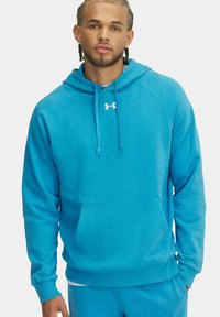 Under Armour RIVAL FLEECE - Hoodie - blue ether blue