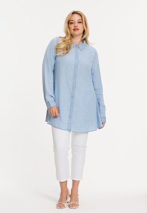 YOEK DAMEN BLUSE FLARE FIT - Hemdbluse - indigo