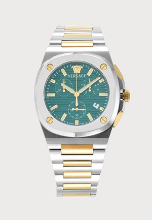 Versace, TOLOMEO CHRONO - Kronograf - silver-coloured/gold-coloured