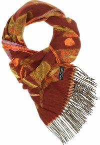 FRAAS FLORAL CASMINK - MADE IN GERMANY - Scarf - hot chocolate