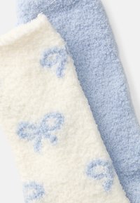 Lindex COZY BOW 2 PACK - Zeķes - light blue