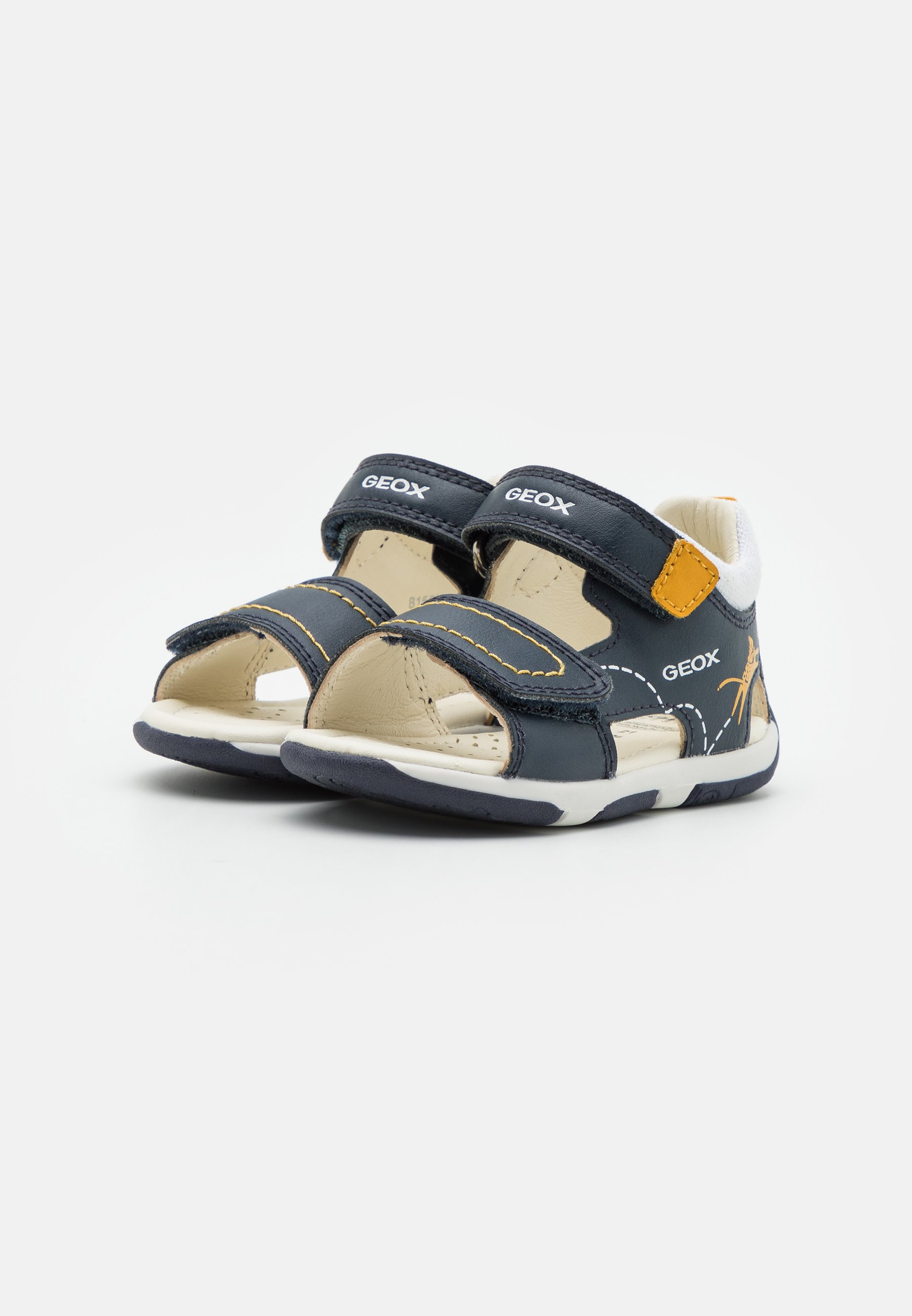 Geox TAPUZ BOY - Sandali da trekking - navy/ochre/blu scuro - Zalando.it