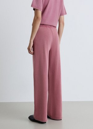 Calliope, PANTALONE GINNICO TINTA UNITA - Trousers - malva