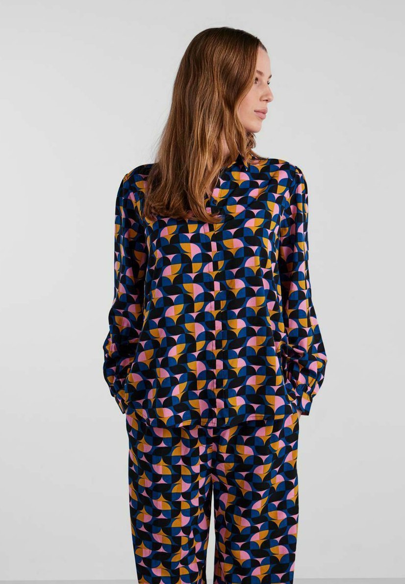 PIECES Damen Kleid Pcbernice Langarm Mit Taillengürtel