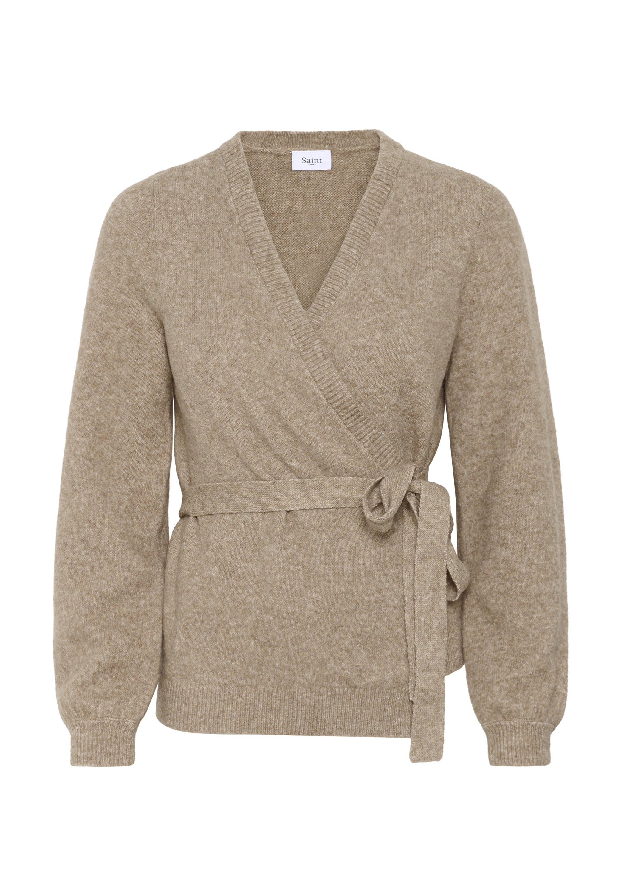 Saint Tropez MALEENSZ WRAP - Cardigan - crockery/brown