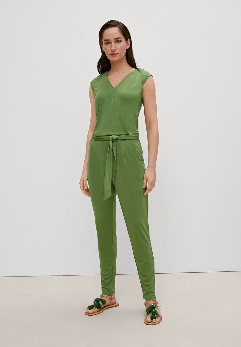 comma IN WICKELOPTIK Jumpsuit bright green/grün Zalando.ch