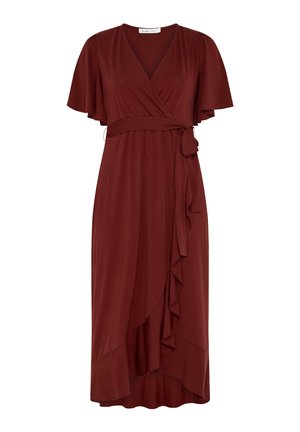 Yours Clothing, MAXI DRESSES - DRESS - Maksimekko - burgundy