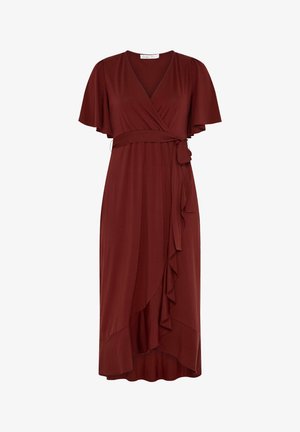 Yours Clothing, MAXI DRESSES - DRESS - Maxikjoler - burgundy