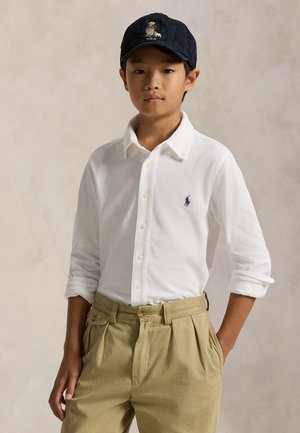 Polo Ralph Lauren FEATHERWEIGHT COTTON MESH SHIRT 7-14Y - Skjorter - white