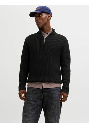 JORBLEECKER HALF ZIP - Jumper - black