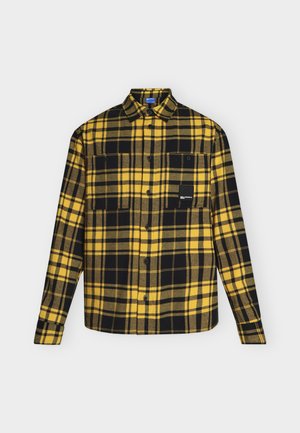 Karl Lagerfeld Jeans, PLAID OVERSHIRT - Ing - golden rod/black