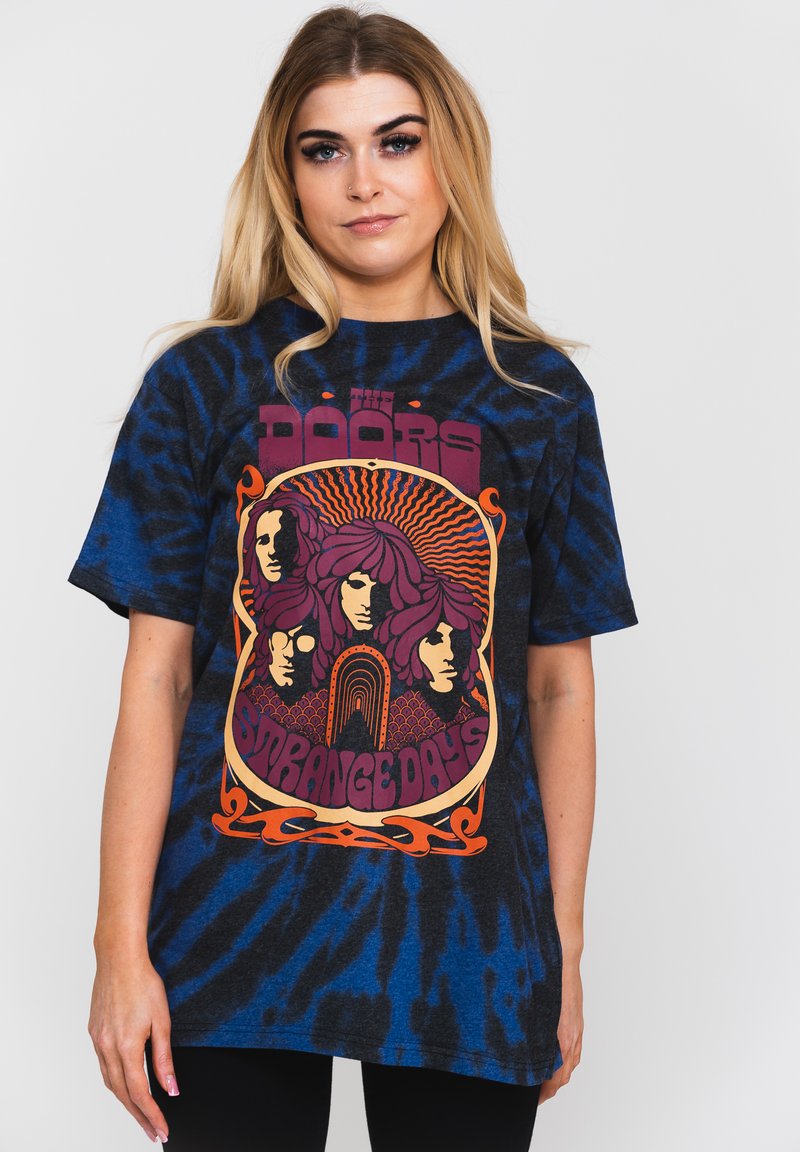 Paradiso Clothing THE DOORS STRANGE DAYS TIE DYE  - Print T-shirt - blue