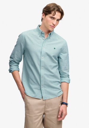 Superdry & Co, CLASSIC OXFORD LONG SLEEVE - Camisa - peppermint chalk stripe