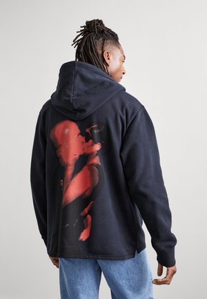 WOOD WOOD CASPER HALF ZIP - Melegítőfelső - black