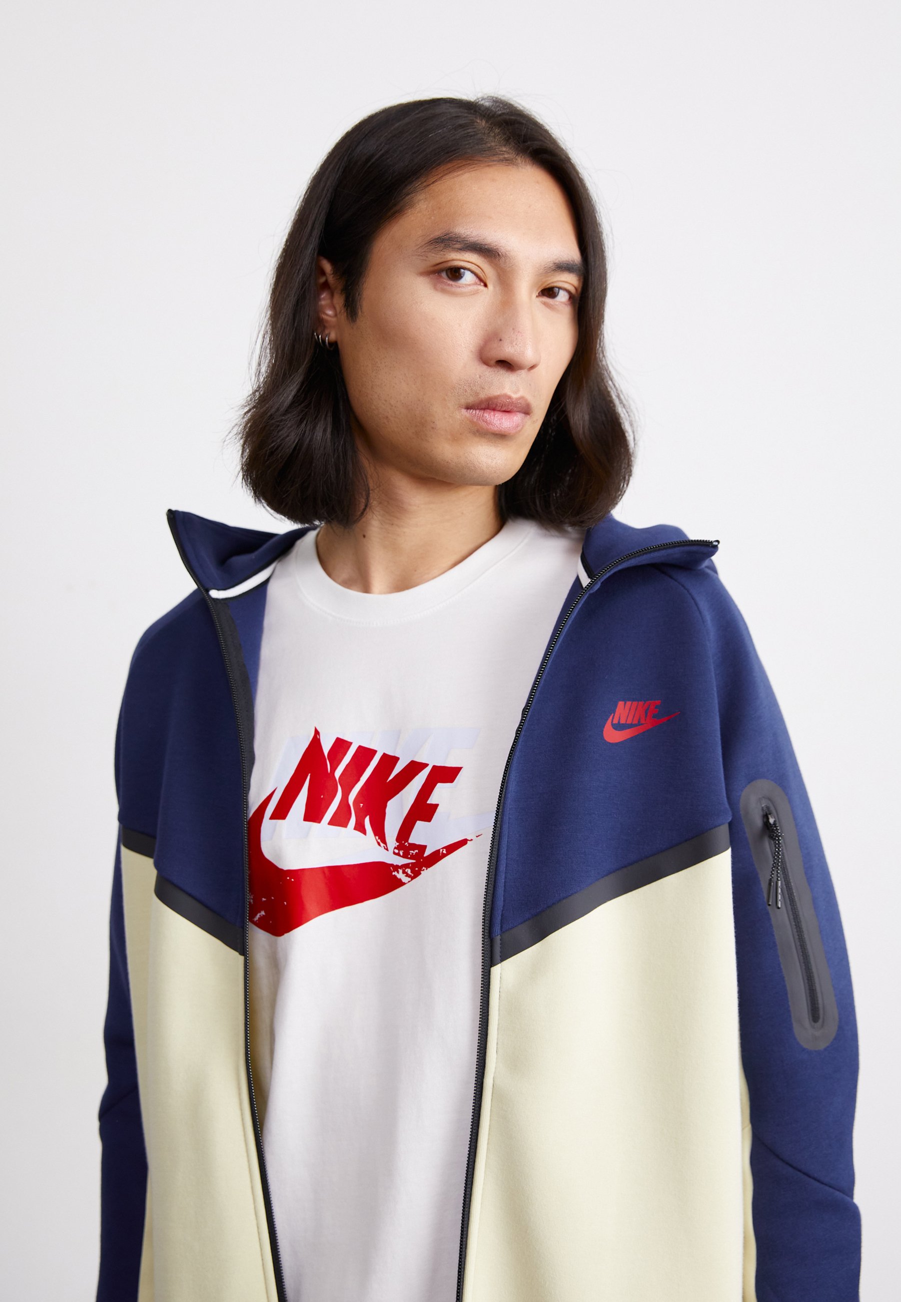red white blue nike sweatshirt