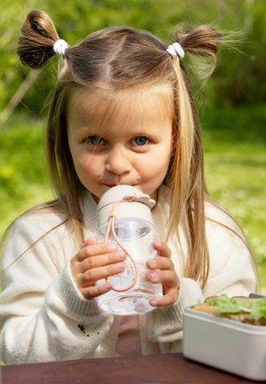 Done By Deer, STRAW BOTTLE PLAYGROUND POWDER 280 ML - Trinkflasche - powder