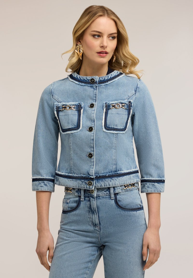 Motivi CON CATENE - Denim jacket - azzurro/light blue - Zalando