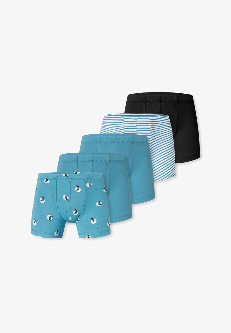 Schiesser 5-PACK - Panties - blau weiss schwarz