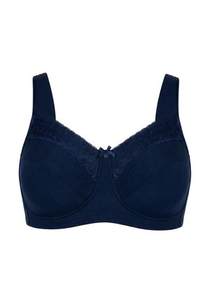 Ulla Popken, LACE PANEL RELIEF BRA - Soutien-gorge à armatures - midnight blue