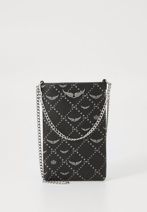 Zadig & Voltaire ROCK PHONE POUCH MONOGRAM - Skulderveske - black