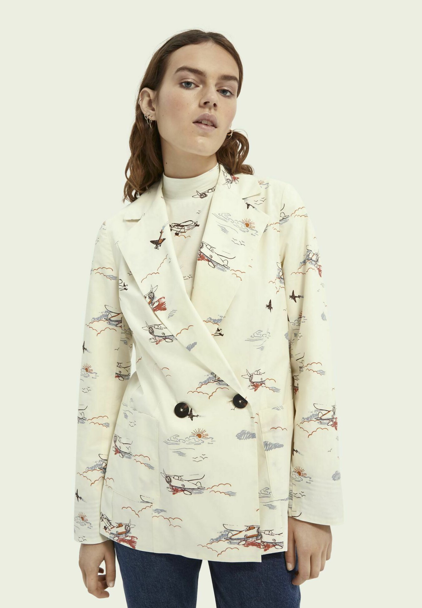 Damen PRINTED DOUBLEBREASTED - Kurzmantel Damen PRINTED DOUBLEBREASTED - Kurzmantel