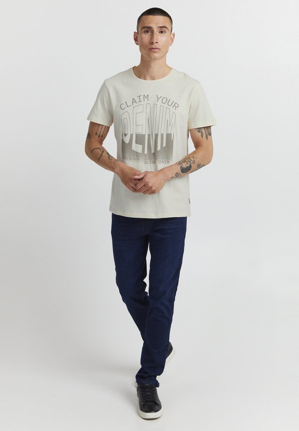 BHTEE - Print T-shirt - cloud cream4