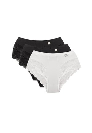 DIAMOND  3-PACK - Trusser - black black white