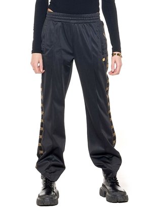 LEONE 1947, WOMAN SWEATPANTS AUTHENTIC GOLD - Pantalon classique - black