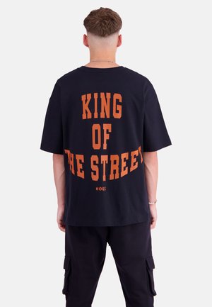 KOQS, KING OF THE STREET BACK  - Print T-shirt - black onyx
