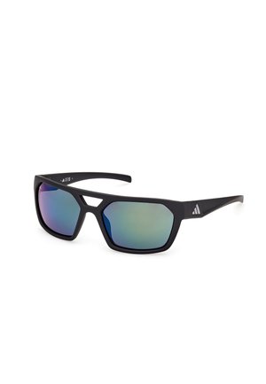 adidas Performance, SUNGLASSES - Gafas de sol - matte black-green