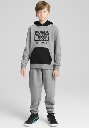 Puma WINNING SHOT - Jersey con capucha - medium gray heather