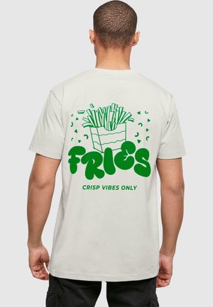 FRIES TEE - T-Shirt print - lightasphalt