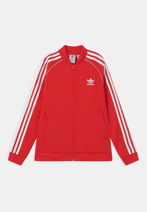 TRACK UNISEX - Training jacket - red/white